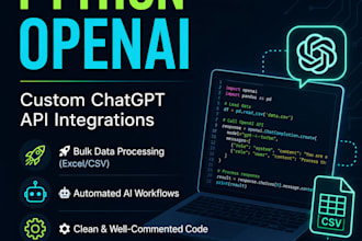 build custom python scripts using the openai chatgpt API