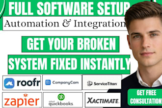 roofr companycam quickbooks  xactimate zapier  facebook ads elementor automation