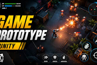 develop rapid unity game prototype for you