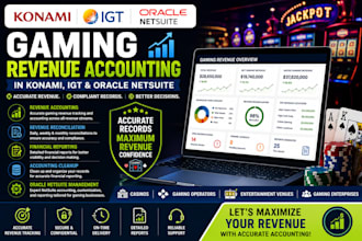 do gaming revenue accounting in konami, igt and oracle netsuite