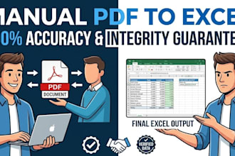 clean up and convert messy PDF bank statements to excel