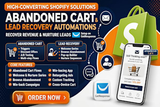set up high converting abandoned cart and lead recovery automations