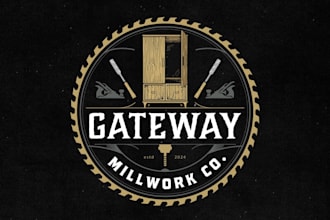 do professional furniture logo for woodworking businesses