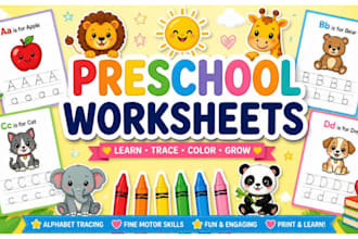 design custom preschool worksheets and kindergarten printables