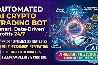 develop automated ai crypto trading bot or telegram trading bot