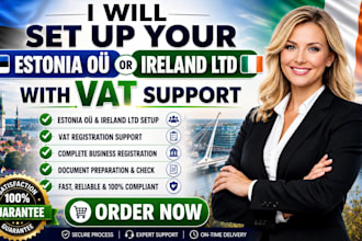 set up your estonia oÜ or ireland ltd with vat support