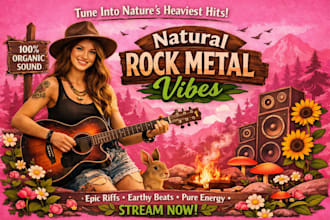 promote your organic rock metal music playlist organically