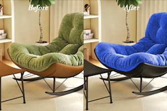 product photo color correction color change recolor image editing