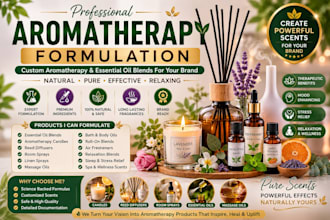 custom aromatherapy formulation essential oil scent blend product development