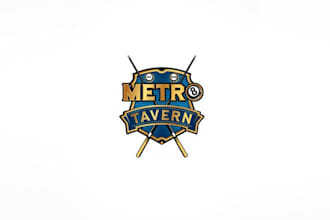 design unique metro tavern logo