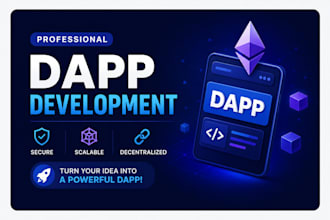 develop a web3 dapp with smart contract, kyc and crypto payments