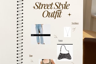 create a personalized outfit lookbook with shopping links