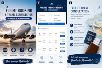 provide flight booking and travel consultation services