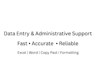 do data entry and data input tasks