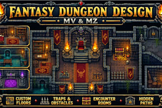 draw custom rpg maker mv mz maps battle map inkarnate boardgame, dungeon games