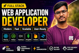 develop a full stack web application using react node js and mern