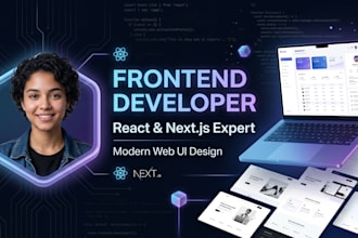 build modern frontend websites with reactjs and nextjs  frontend developer