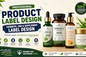 design professional cosmetic, cbd, supplement family product