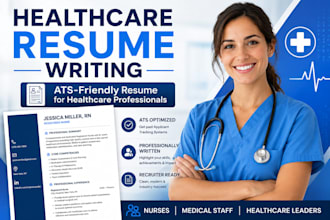 write a professional ats healthcare, medical assistant physicians nursing resume