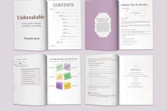 design a professional book interior layout for KDP, ebook, and print