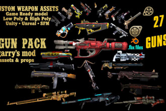 create workshop ready tf2, sfm, gmod, fnaf props, outifts, assets and weapons