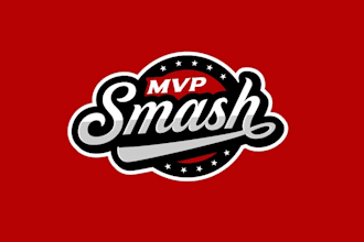 design mvp smash softball logo