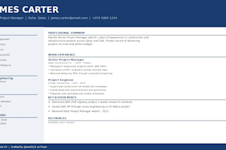 write a professional CV and resume for you