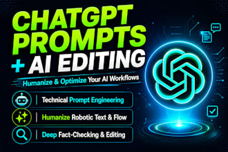 write custom chatgpt prompts and expertly edit ai content