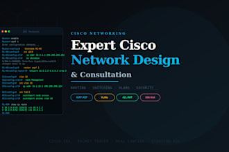 design and configure a cisco network in packet tracer