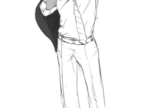 sketch any character for you