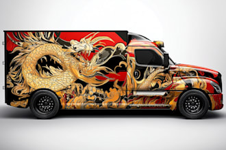 design custom car wrap, vehicle wrap