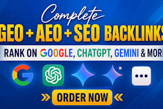 rank your website with SEO, GEO, aeo backlinks