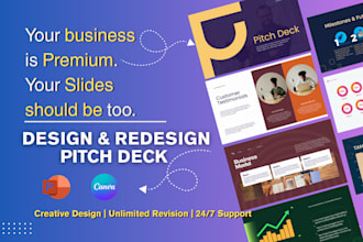 redesign presentation and startup pitch deck