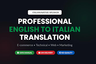 professionally translate english to italian