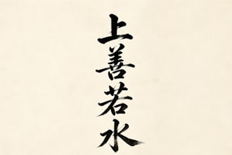 elegantly write the customized chinese calligraphy for you