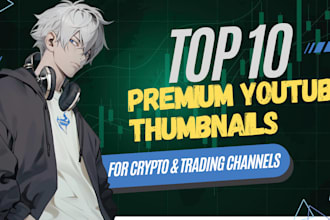 design viral youtube thumbnails for crypto trading