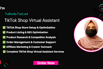 be your tiktok shop virtual assistant and store manager