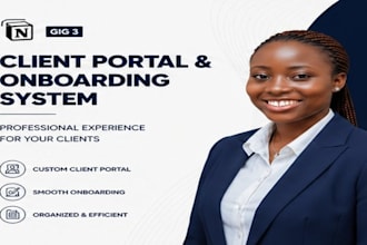 build a notion client portal and onboarding system