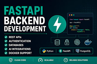 develop a fastapi backend for your web or ai application
