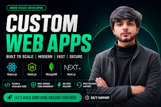 do ai web app, ai software, ai website development as full stack web developer
