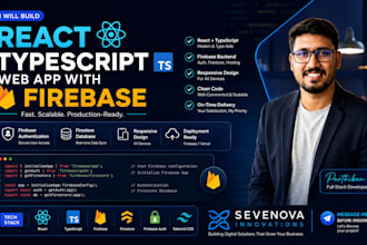 build a react typescript web app with firebase