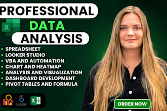 create professional excel dashboards and looker studio reports