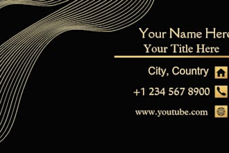 design professional and modern business card
