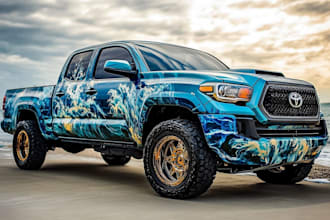 truck wrap, van wrap, or car wrap