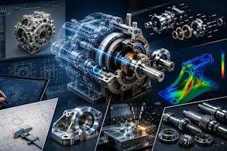 create professional 3d cad models and mechanical engineering designs