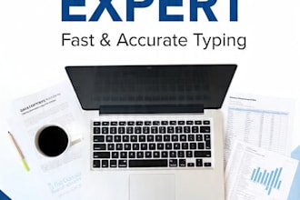 do fast and accurate data entry, typing, ms word, excel work