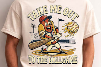 design elegant mascot, cartoon, vintage baseball logo