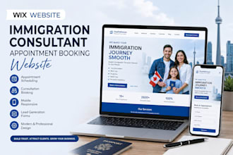 create wix immigration consultant appointment scheduling booking website