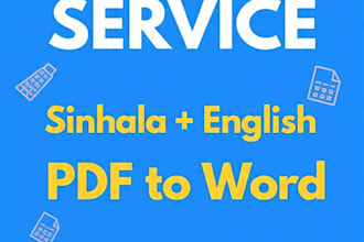 do fast and accurate typing  from PDF image to word document