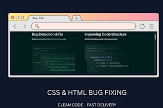 fix CSS and HTML bugs on your website,responsive issues